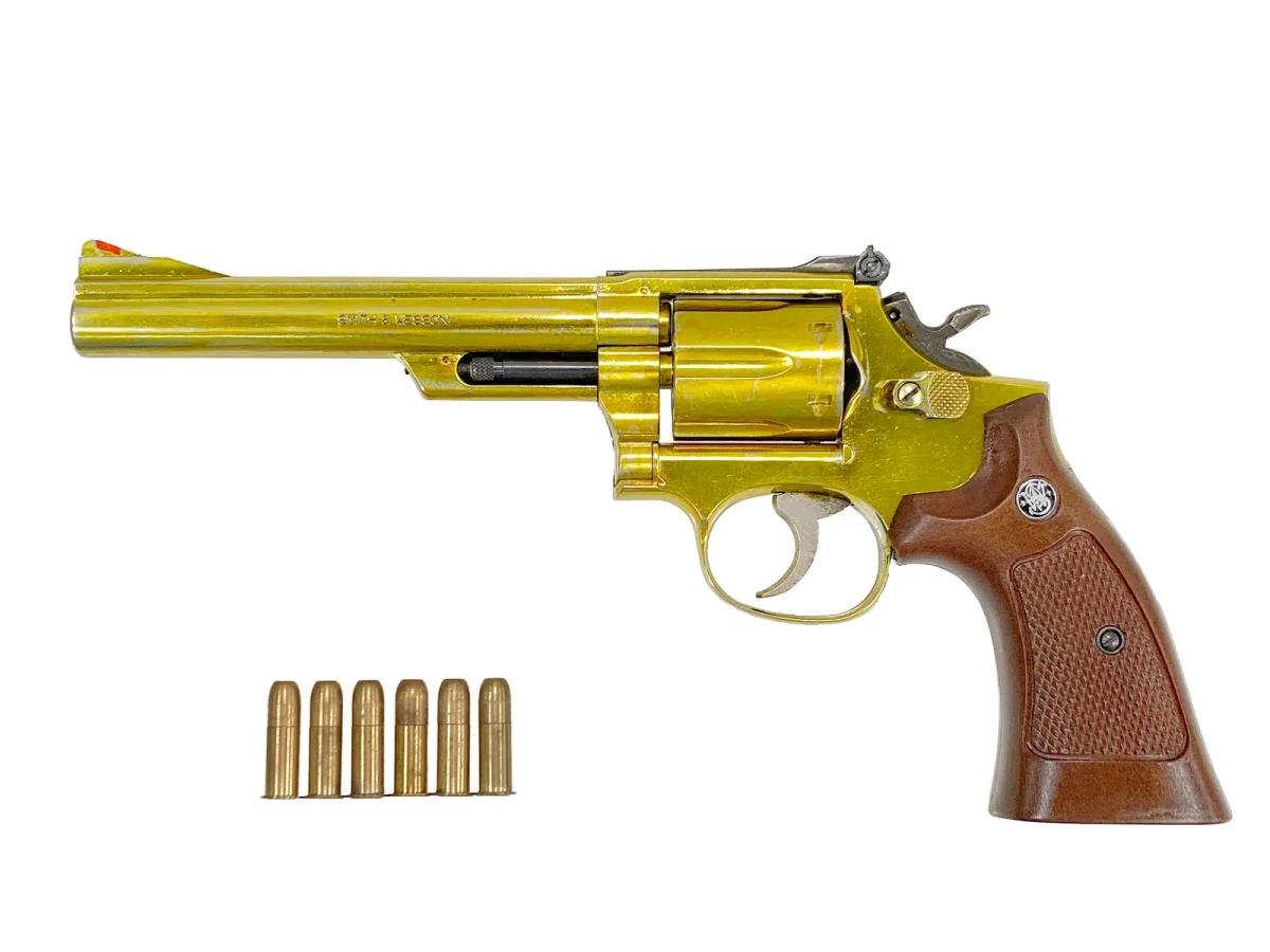 [コクサイ] S&W M29 .44マグナム 8インチ 金属モデルガン 再塗装 木目調プラグリップ
