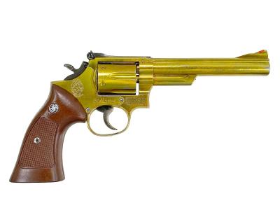 [コクサイ] S&W M29 .44マグナム 6インチ 金属モデルガン 再塗装 木目調プラグリップ (中古)サブ画像へ1