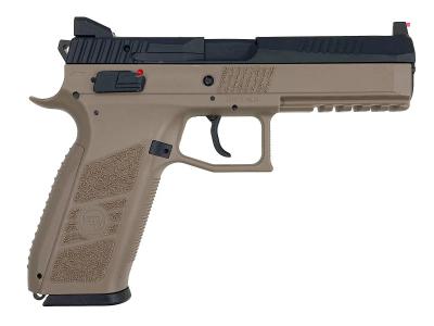 [Carbon8] CZ P09 TAN タンカラーCO2 ガス ブローバック ガスガン 新型 チャンバー搭載 ガス漏れあり 発射可 (訳あり)サブ画像へ1
