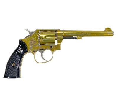[コクサイ] S&W M10 6インチ 金属モデルガン 再塗装品 ダブルアクション不調 動作可 (訳あり)サブ画像へ1