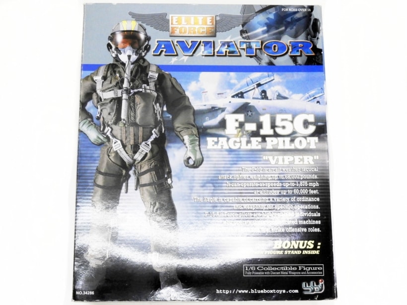 [BLUE BOX TOYS] ELITE FORCE Aviator  F-15C Eagle Pilot Viper (中古)
