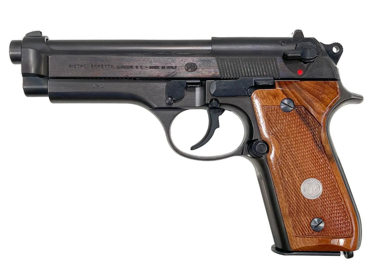 [ACG/スズキ] ベレッタ M92SB EX HW ヘアラインメタルフィニッシュ 発火モデルガン グリップカスタム (中古)