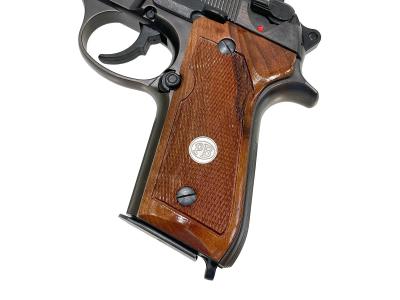 [ACG/スズキ] ベレッタ M92SB EX HW ヘアラインメタルフィニッシュ 発火モデルガン グリップカスタム (中古)サブ画像へ4