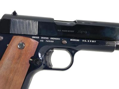 [MGC] コルトガバメント ABS スムース木製グリップカスタム ホワイト入 モデルガン (中古)サブ画像へ4