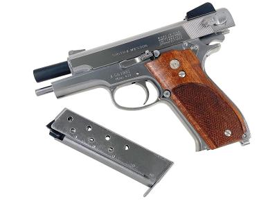 [マルシン] M439 7mm XPFC 発火モデルガン 完成品 木製グリップ シルバーABS (新品)サブ画像へ6