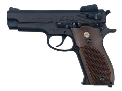[マルシン] M439 7mm XPFC 発火モデルガン 完成品 木目調プラグリップ ブラックHW (新品)サブ画像へ1