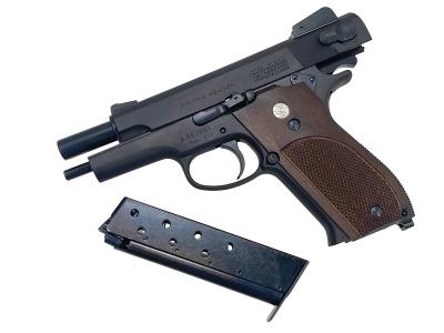 [マルシン] M439 7mm XPFC 発火モデルガン 完成品 木目調プラグリップ ブラックHW (新品)サブ画像へ6