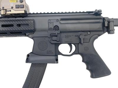 [APFG] SIG MPX GBB ガスブローバックガン TTI バレル延長カスタム 実物ブレース装備 マズルデバイス固着 バレル基部破損 動作可能 (訳あり)サブ画像へ2