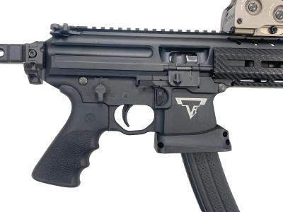 [APFG] SIG MPX GBB ガスブローバックガン TTI バレル延長カスタム 実物ブレース装備 マズルデバイス固着 バレル基部破損 動作可能 (訳あり)サブ画像へ3
