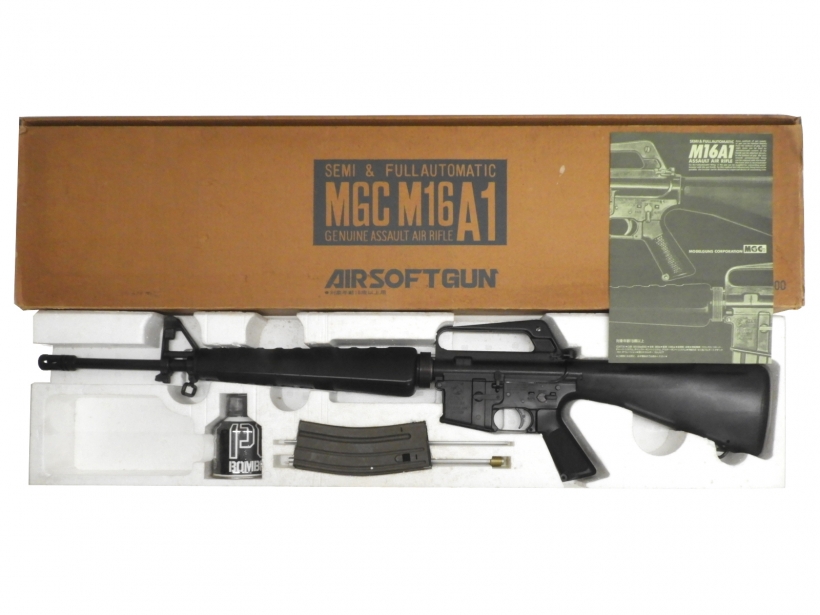 MGC] M16A1 外部ソース式 スペアマガジン3本付 (ジャンク)｜エアガン.jp