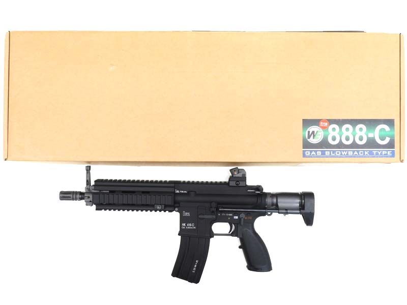 [WE] HK416C GBB リアル刻印カスタム ガスブローバック フラッシュハイダーカスタム (中古)