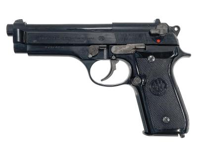 [ACG/スズキ] ベレッタ M92SB ヘアライン ブラックABS 発火モデルガン (中古)サブ画像へ1