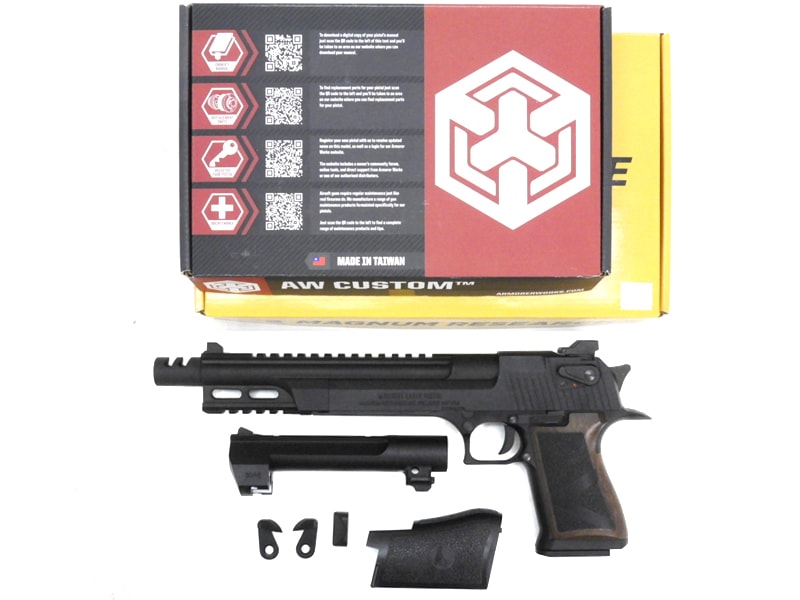 [ARMORER WORKS/CyberGun] デザートイーグル .50AE ガスブローバック JP仕様 バレルカスタム (中古)