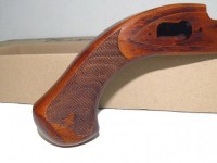 [MULE] KTW フリントロック・ピストル用 チェッカー木製ストック DX .Ver (中古)