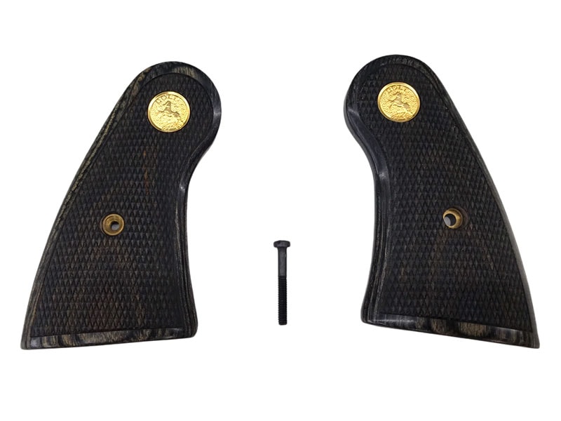 [アルタモント] コルトパイソン ツーピース メダル付チェッカーグリップ シルバーブラック (中古)