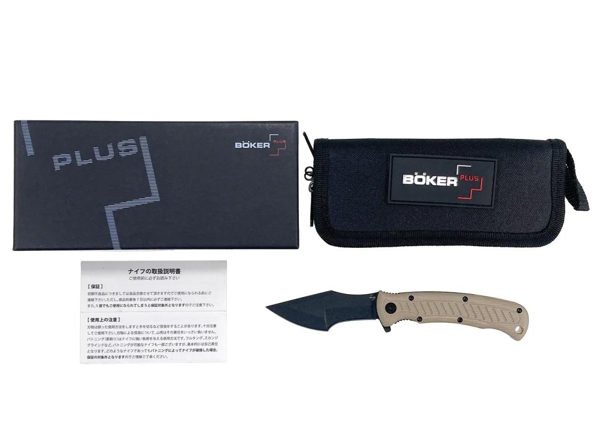 [BOKER PLUS] アウトドア用 フォールディングナイフ マイクロトラッカーフォルダー 01BP0002 (中古)