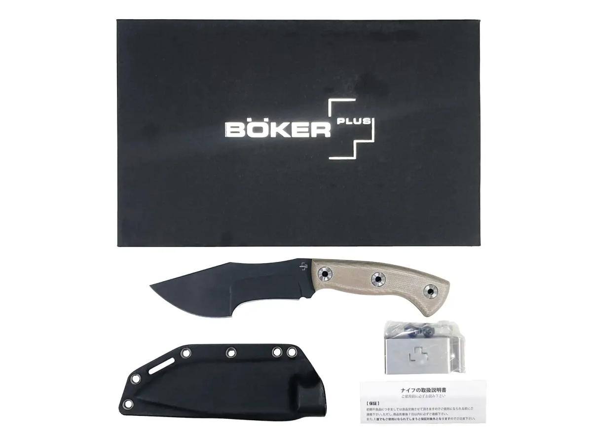 [BOKER PLUS] ブッシュクラフトナイフ シースナイフ ミニトラッカー 02BO113 (中古)