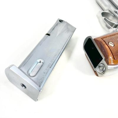 [マルシン] ベレッタ M92FS ステンレス リアル刻印 シルバーABS INOX 発火モデルガン 木製グリップカスタム (未発火)サブ画像へ8