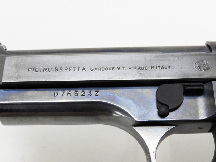 [マルシン] ベレッタM92F 9mm Semiautomatic Pistol/ダミーカートモデル メッキ加工 木製グリップ装備 (中古) 製品詳細画像3 
