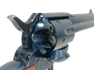 [タナカ] コルト SAA D.C シビリアン 4インチHW ペガサスガスガン ブルーイング 木製グリップカスタム (中古)サブ画像へ5