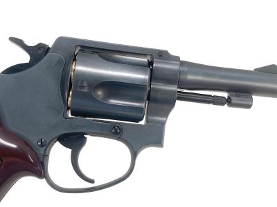 [マルシン] ポリスリボルバー 3インチ 77ミリ銃身 エクセレントHW プラグリップ仕様 Xカートリッジ 6mmBB ガスリボルバー (中古)サブ画像へ4