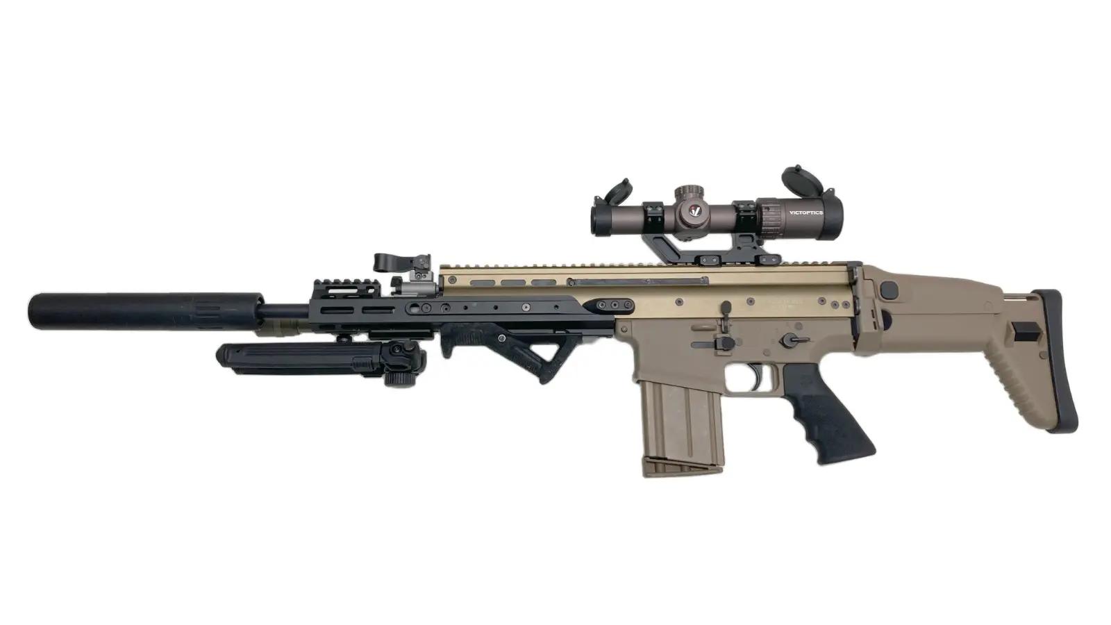 WE] FN HARSTAL SCAR-H オープンボルト ガスブローバック TAN マーク
