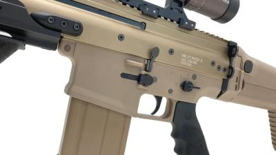 [WE] FN HARSTAL SCAR-H オープンボルト ガスブローバック TAN マークスマンカスタム ガンケース付 (中古)サブ画像へ6