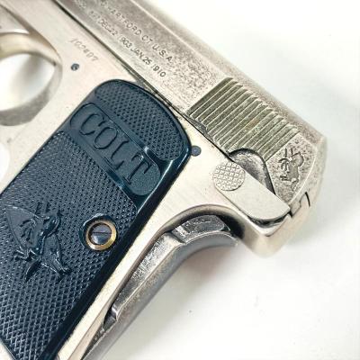 [コクサイ] コルト ポケット.25オート ブローバックモデルガン メタルフィニッシュ メッキ剥がれ大 (訳あり)サブ画像へ6