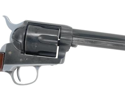 [ハドソン] コルト SAA ピースメーカー 7-1/2インチ キャバルリー 発火モデルガン トリガー ハンマー等 カスタム箇所多 バレルクラック (中古)サブ画像へ4