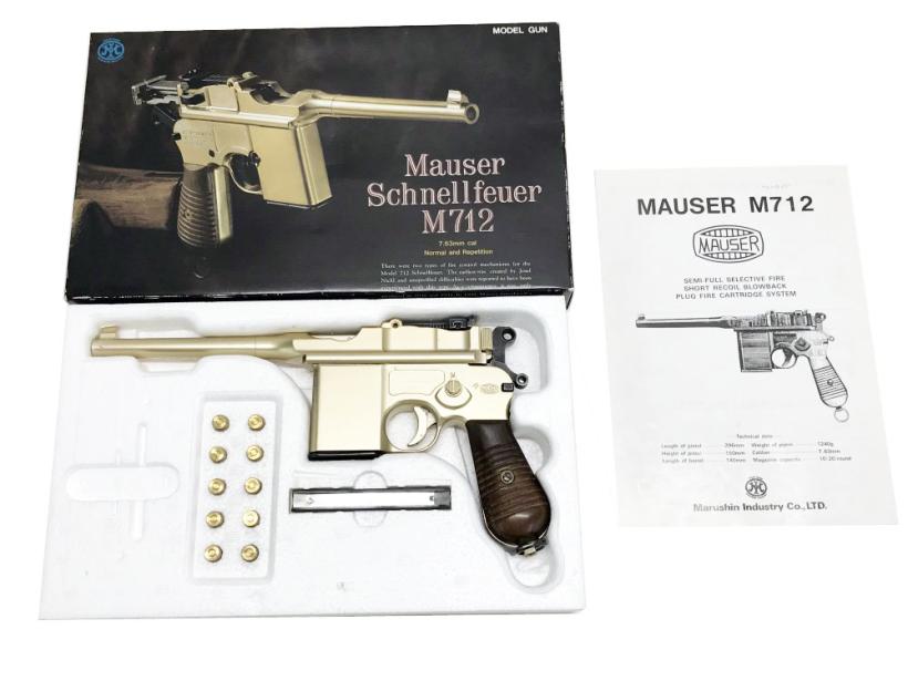 マルシン MAUSER モーゼル M712 かたう 木製グリップ付（未発火？）