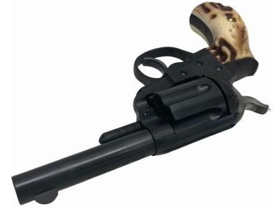 [HWS] コルト ライトニング・M1877 シェリフス 3.5インチ HW レザーアートケイン スタッグホーンタイプグリップカスタム 発火モデルガン (未発火)サブ画像へ7