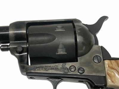 [HWS] コルト SAA シェリフスカスタム ケースハードゥン　レザーアートケイン スタッグタイプグリップ カスタム 発火モデルガン (中古)サブ画像へ2