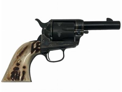 [HWS] コルト SAA シェリフスカスタム ケースハードゥン　レザーアートケイン スタッグタイプグリップ カスタム 発火モデルガン (中古)サブ画像へ3