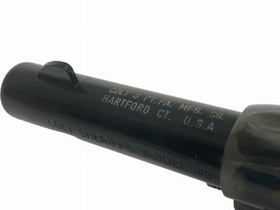 [HWS] コルト SAA シェリフスカスタム ケースハードゥン　レザーアートケイン スタッグタイプグリップ カスタム 発火モデルガン (中古)サブ画像へ5