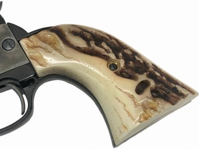 [HWS] コルト SAA シェリフスカスタム ケースハードゥン　レザーアートケイン スタッグタイプグリップ カスタム 発火モデルガン (中古)サブ画像へ7