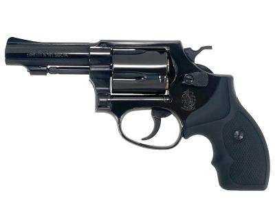 [マルシン] S&W M36 チーフスペシャル 6mmXカートリッジ WディープブラックABS 3インチ プラグリップ仕様 (中古)サブ画像へ1