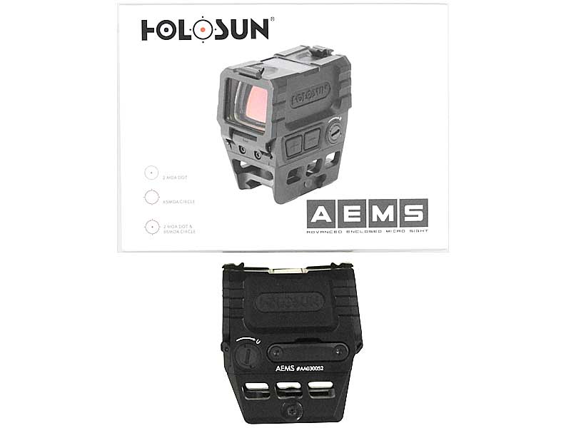 [Holosun] AEMS 2011301 Elite Open Reflex レッドドット ダットサイト ブラック (中古) メイン画像