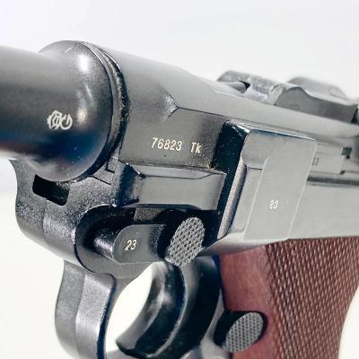 [MGC] ルガーP08 4インチ ABS ブローバック CP-HW ホワイト刻印 塗装・木製グリップ 発火モデルガン (中古)サブ画像へ3