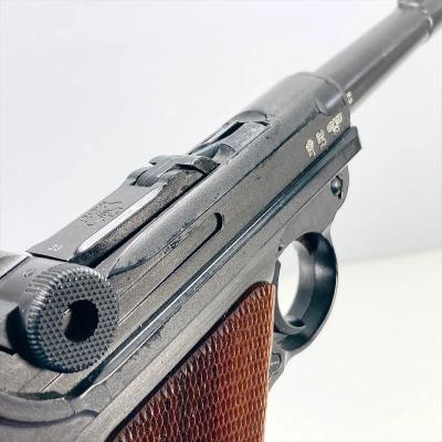 [MGC] ルガーP08 4インチ ABS ブローバック CP-HW ホワイト刻印 塗装・木製グリップ 発火モデルガン (中古)サブ画像へ4