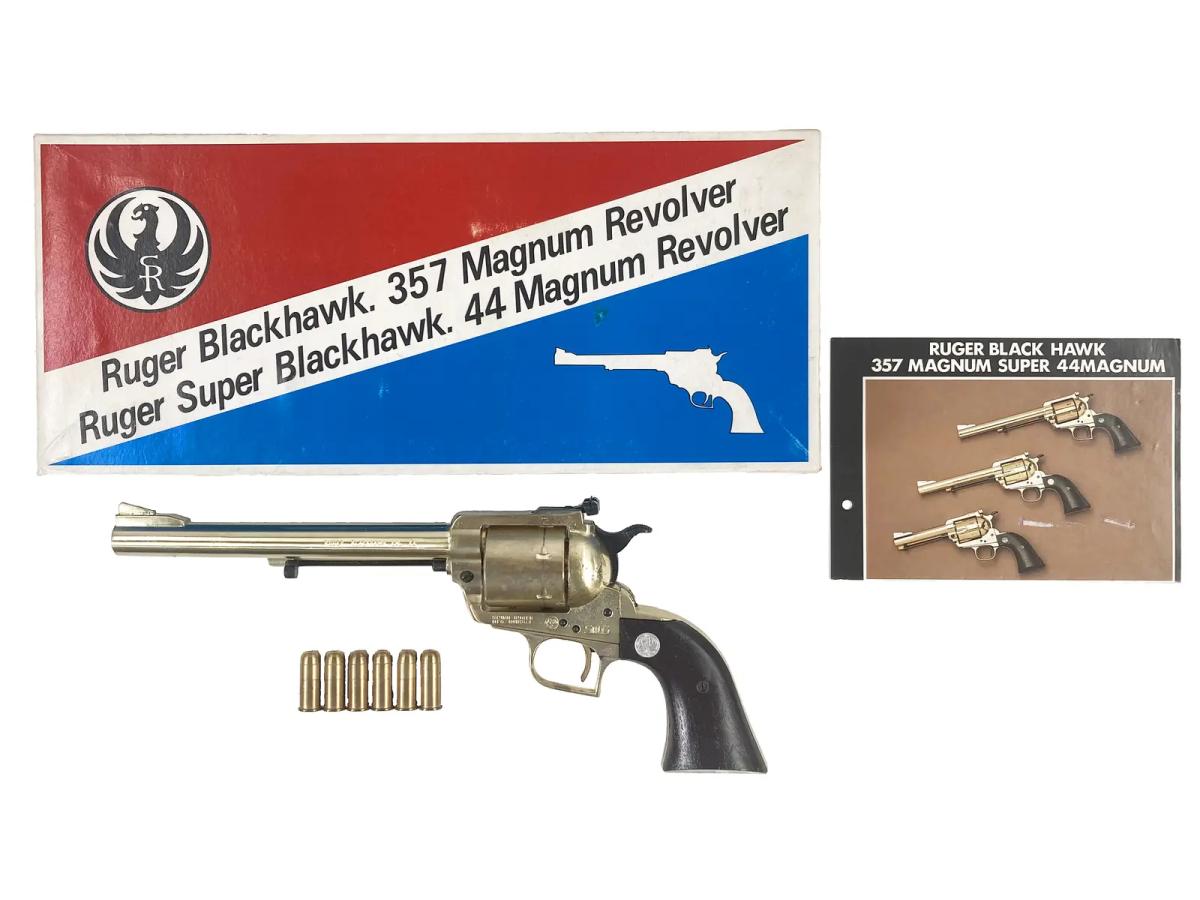 [ハドソン] ルガー スーパーブラックホーク 44マグナム 7.5インチ SMG 金属モデルガン (中古)