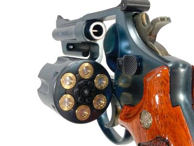 [タナカ] S&W M27 “The .357 Magnum” 4インチ レジスタードマグナム HW ブルーイング仕上カスタム (未発火)サブ画像へ7