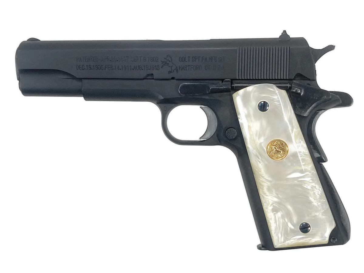 [MGC] M1911 ガバメント HW 発火モデルガン AJAXパールグリップカスタム (中古)