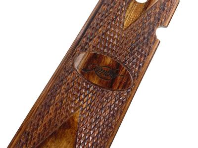 [アルタモント] キンバー/1911用 ダイヤチェッカー 木製グリップ 茶 (中古)サブ画像へ2