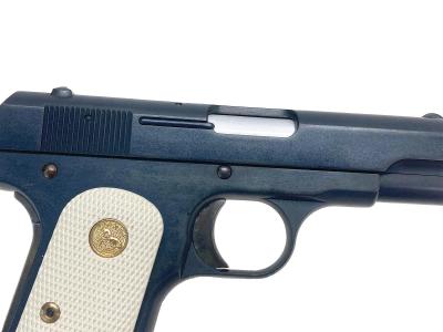 [MGC] コルト .32 オートマチック HW CPカートリッジ 発火モデルガン トリガーバー不良 ブルーイング/グリップ塗装カスタム (ジャンク)サブ画像へ4