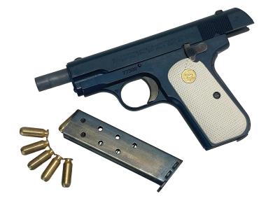 [MGC] コルト .32 オートマチック HW CPカートリッジ 発火モデルガン トリガーバー不良 ブルーイング/グリップ塗装カスタム (ジャンク)サブ画像へ6