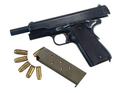 [MGC] M1911A1 ガバメント HW パーカライズド ベース ブルーイング加工 セーフティ利かず 動作可 モデルガン (訳あり)サブ画像へ6
