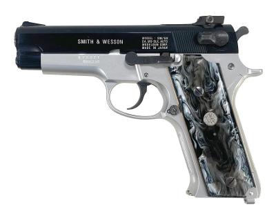 [MGC] S&W M59 フレームシルバー 発火モデルガンセミオート不良 サイト/グリップカスタム (訳あり)サブ画像へ1