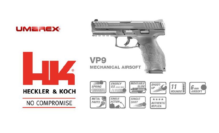 [UMAREX] H&K 正規ライセンス VP9 エアコッキング UM-ACG-26124 (新品)