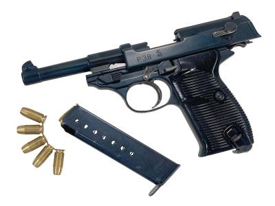 [マルシン] ワルサーP38 ミリタリー エクセレントHW 発火モデルガン ブルーイングカスタム (中古)サブ画像へ6
