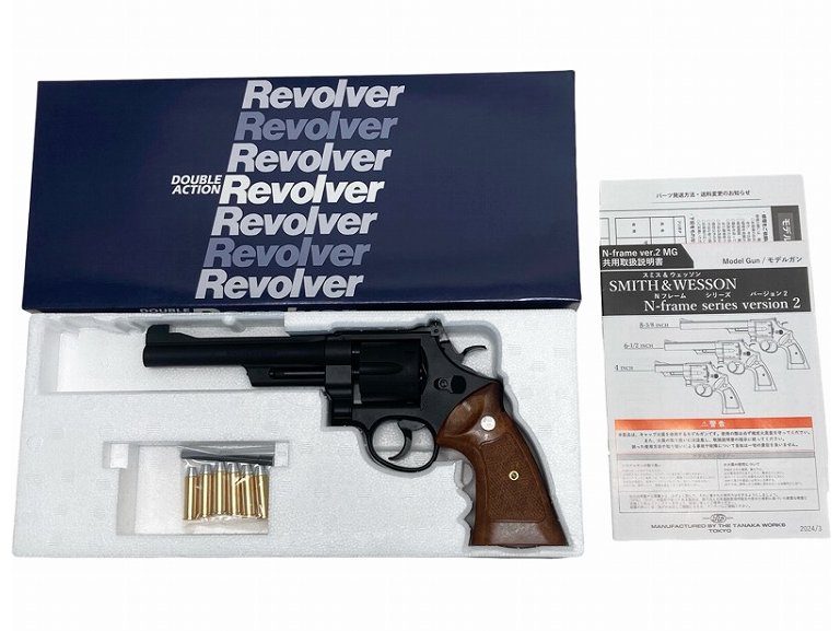 [タナカ] S&W M27 “The .357 Magnum” 6インチ レジスタードマグナム HW 発火モデルガン (未発火)